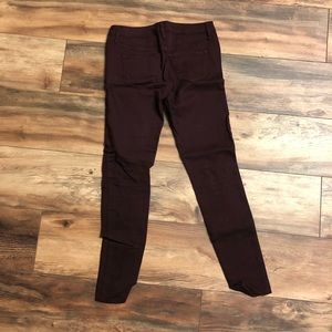 Maroon Skinny Jeans